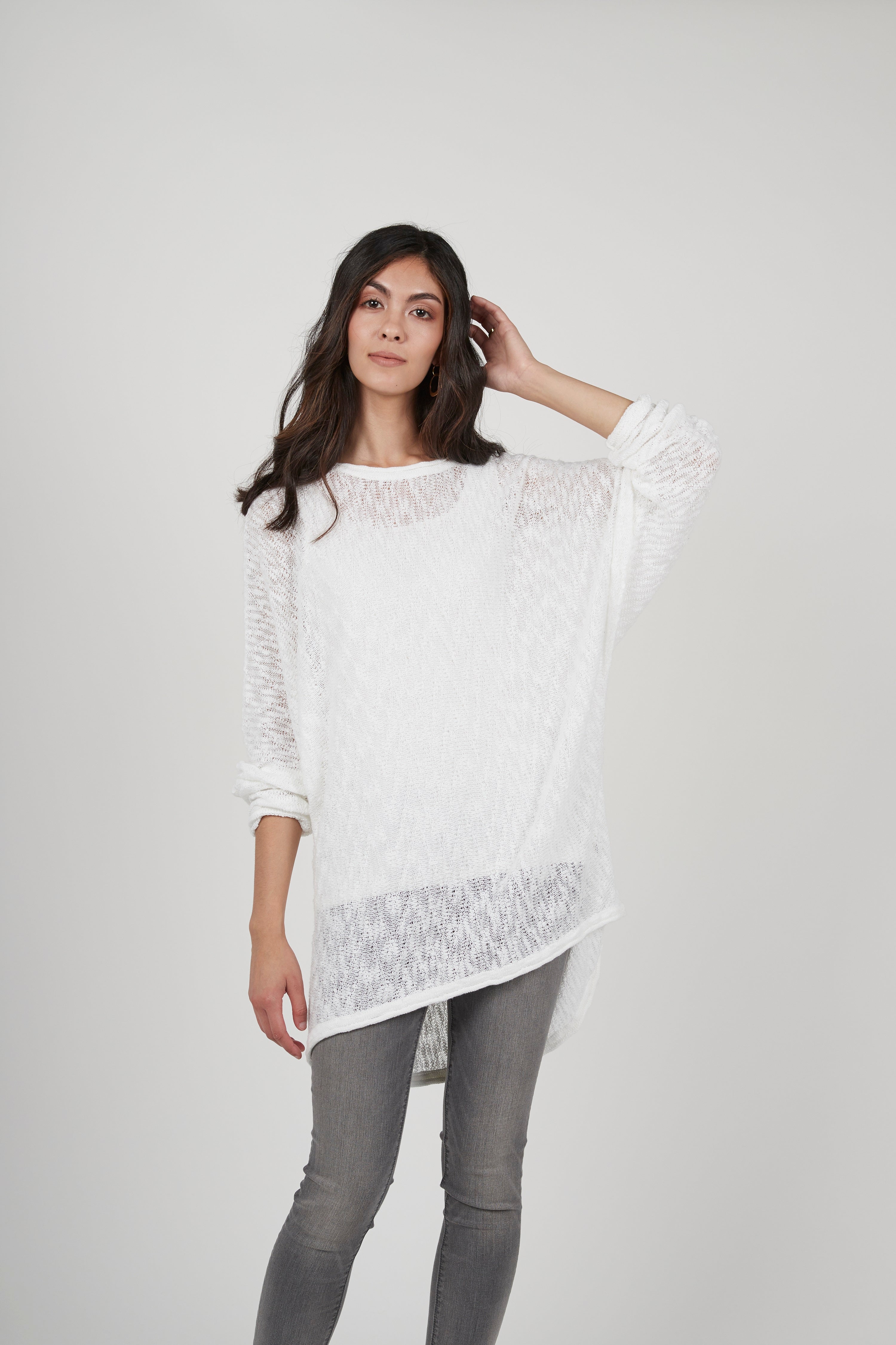 Open Stitch Pullover