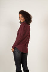 Waffle Cowl Pullover