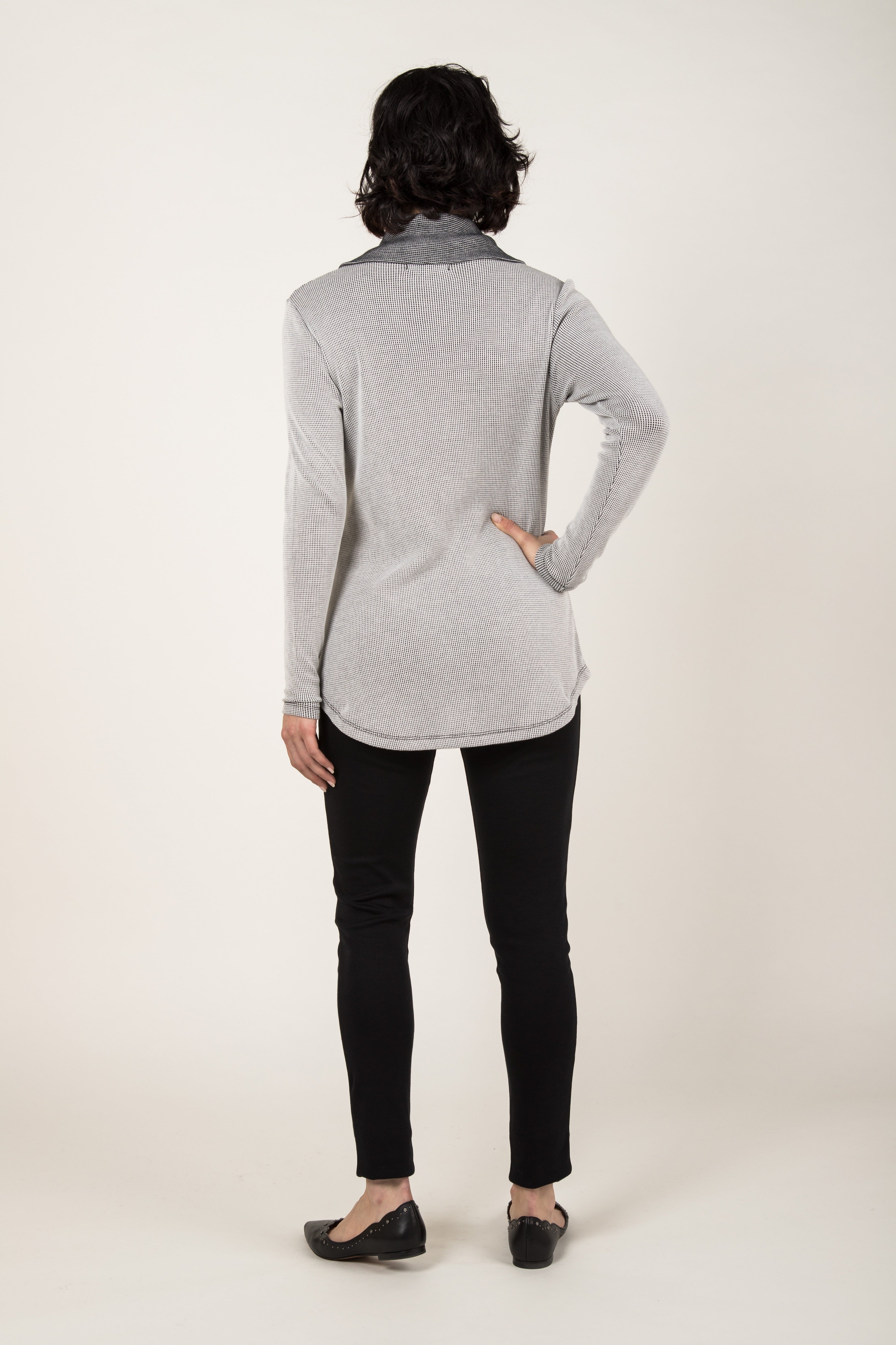 Waffle Cowl Pullover
