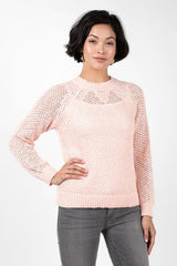 Open Knit Crew Neck