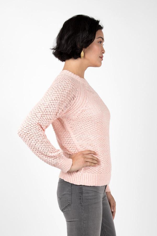 Open Knit Crew Neck