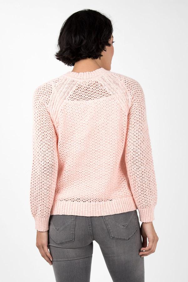Open Knit Crew Neck