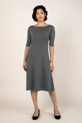 Essential Boatneck Midi Dress