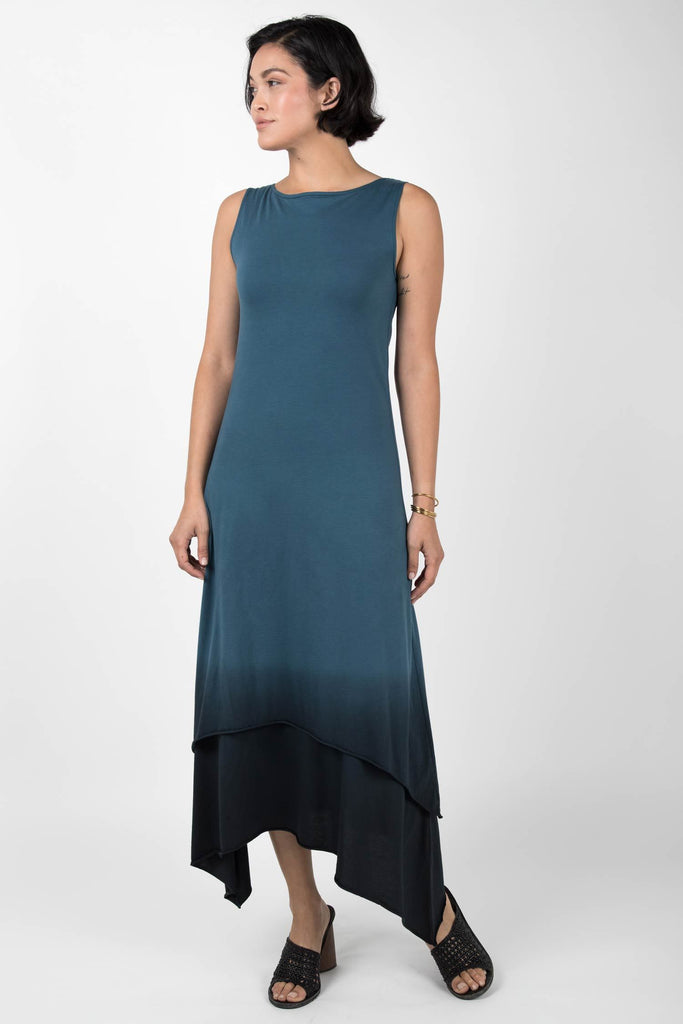 Ombre Boatneck Dress