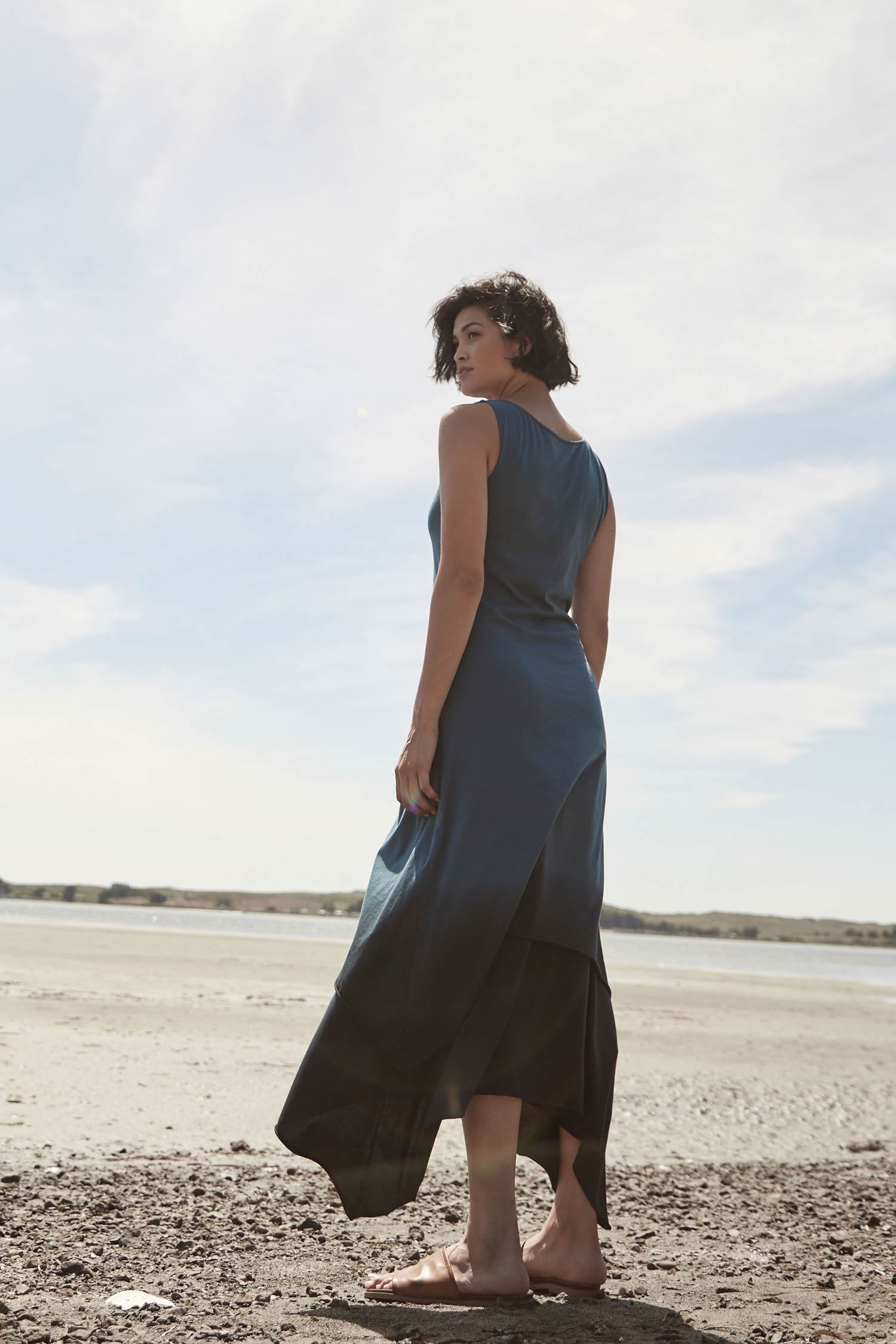 Ombre Boatneck Dress