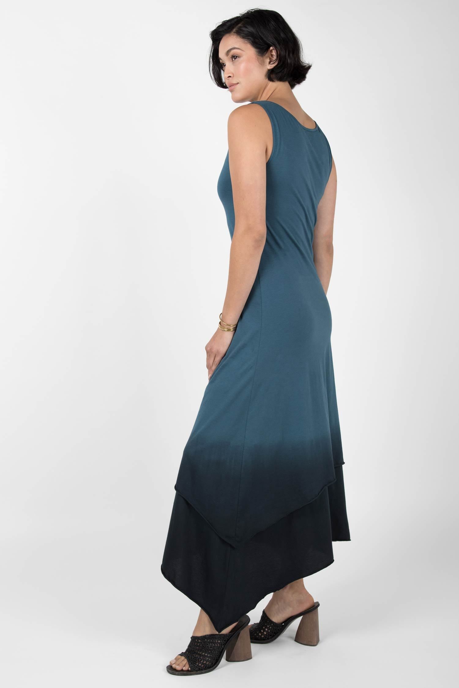Ombre Boatneck Dress