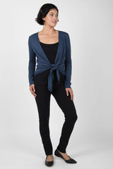 Womens Organic Cotton Cardigan | Blue