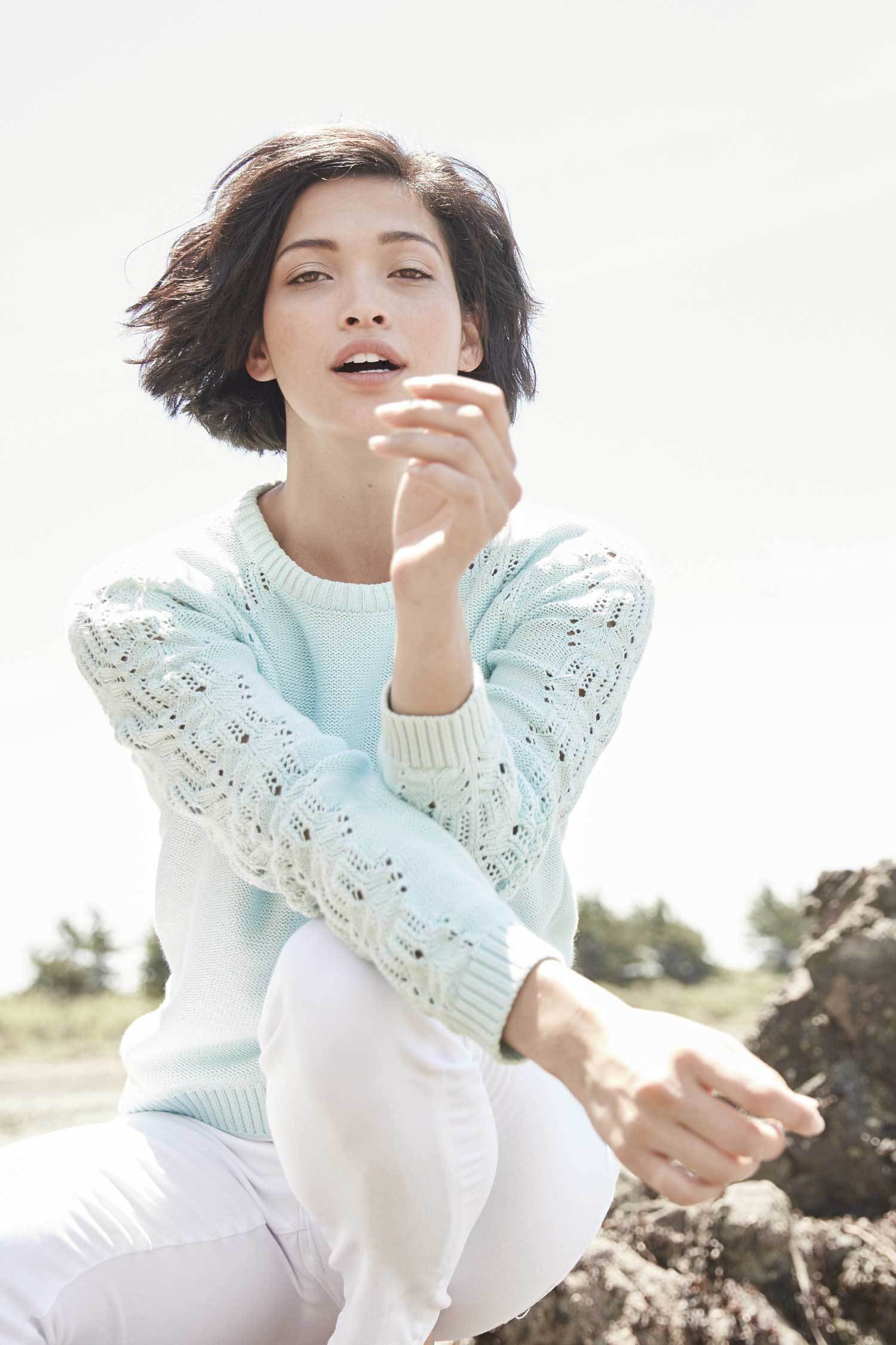 Crochet Sleeve Sweater