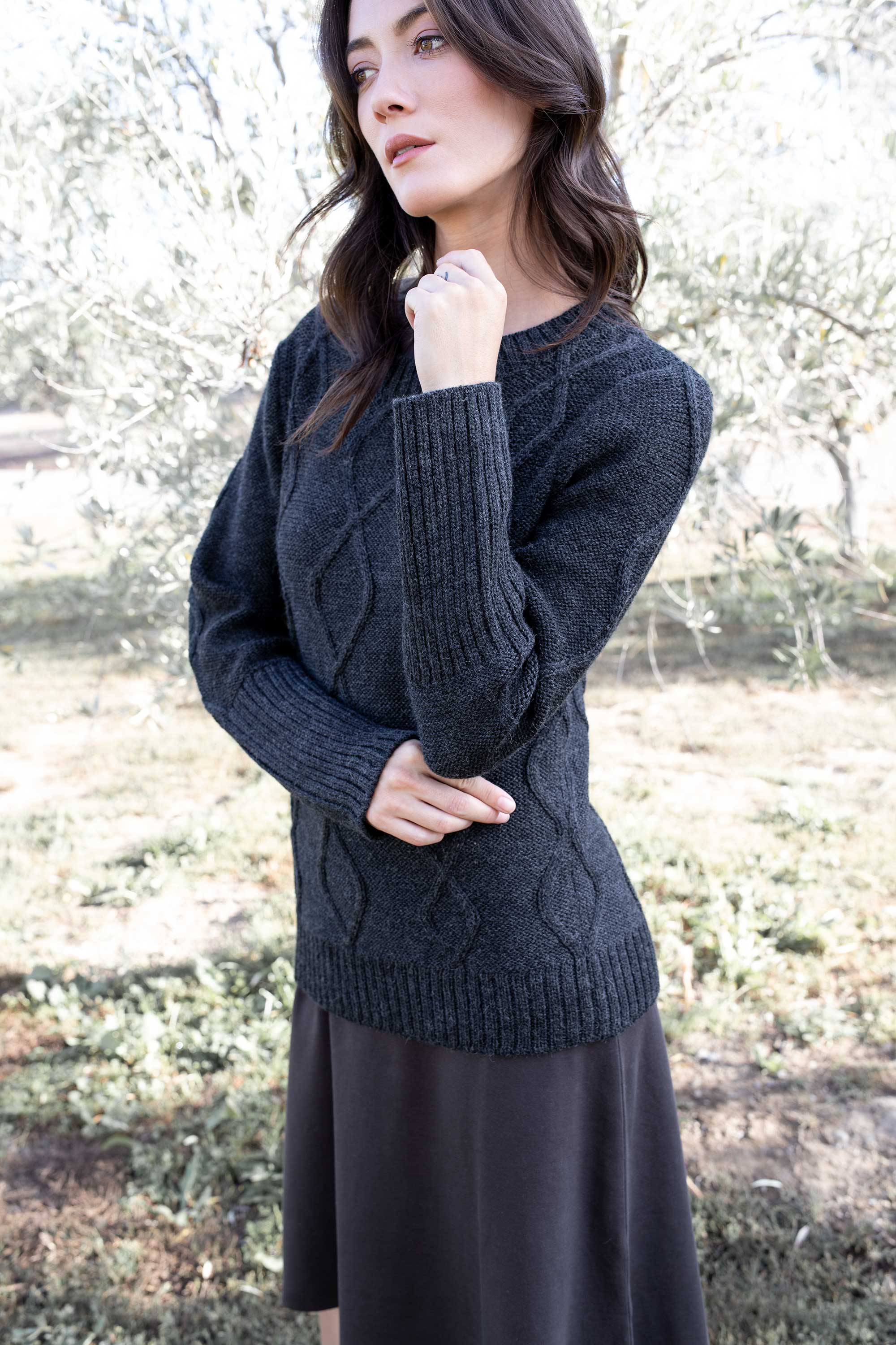 Alpaca Cable Pullover