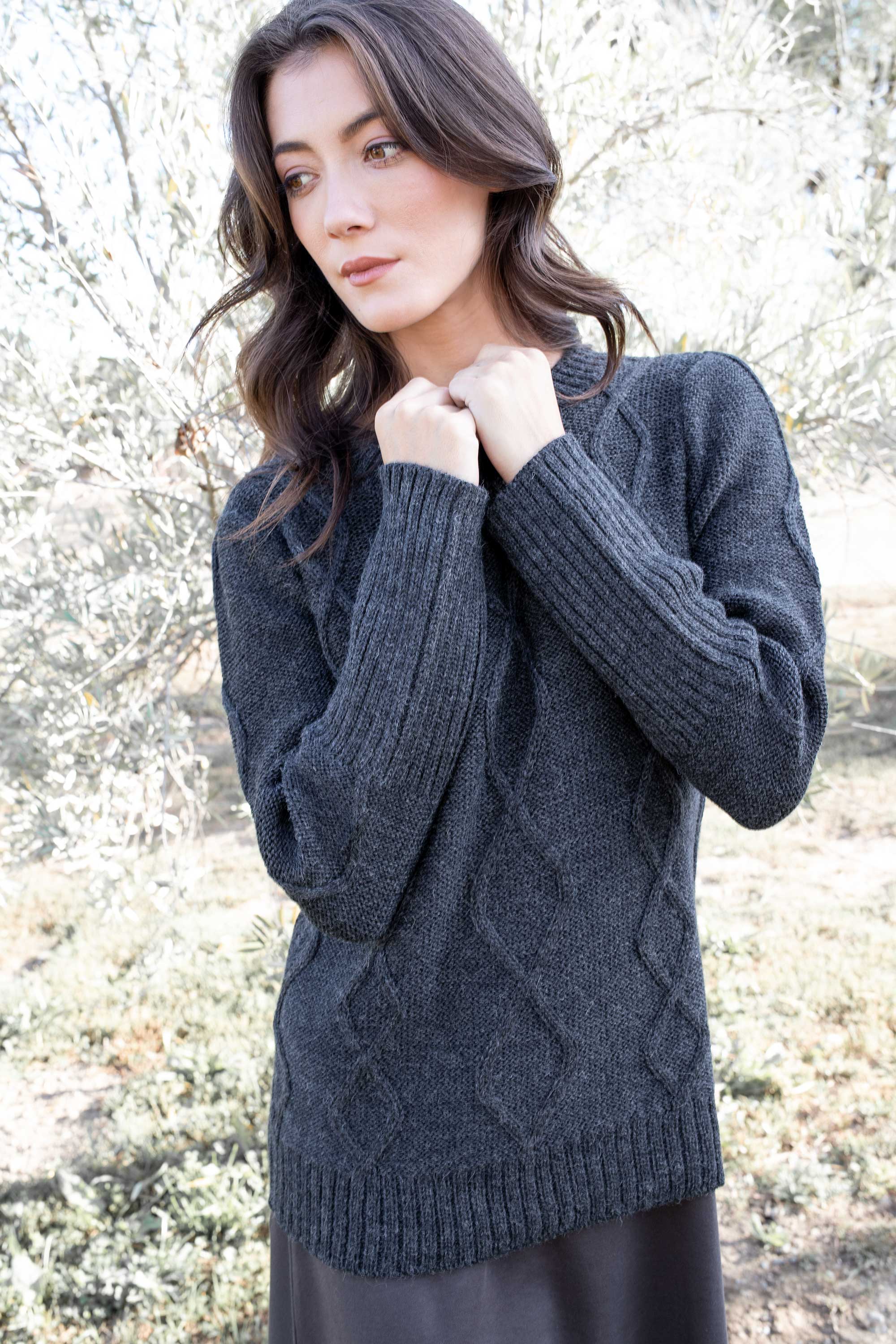 Alpaca Cable Pullover