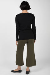 Essential Cropped Wide Leg Pant