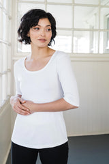 Womens Organic Cotton Top | Scoop Neck Tee by Indigenous