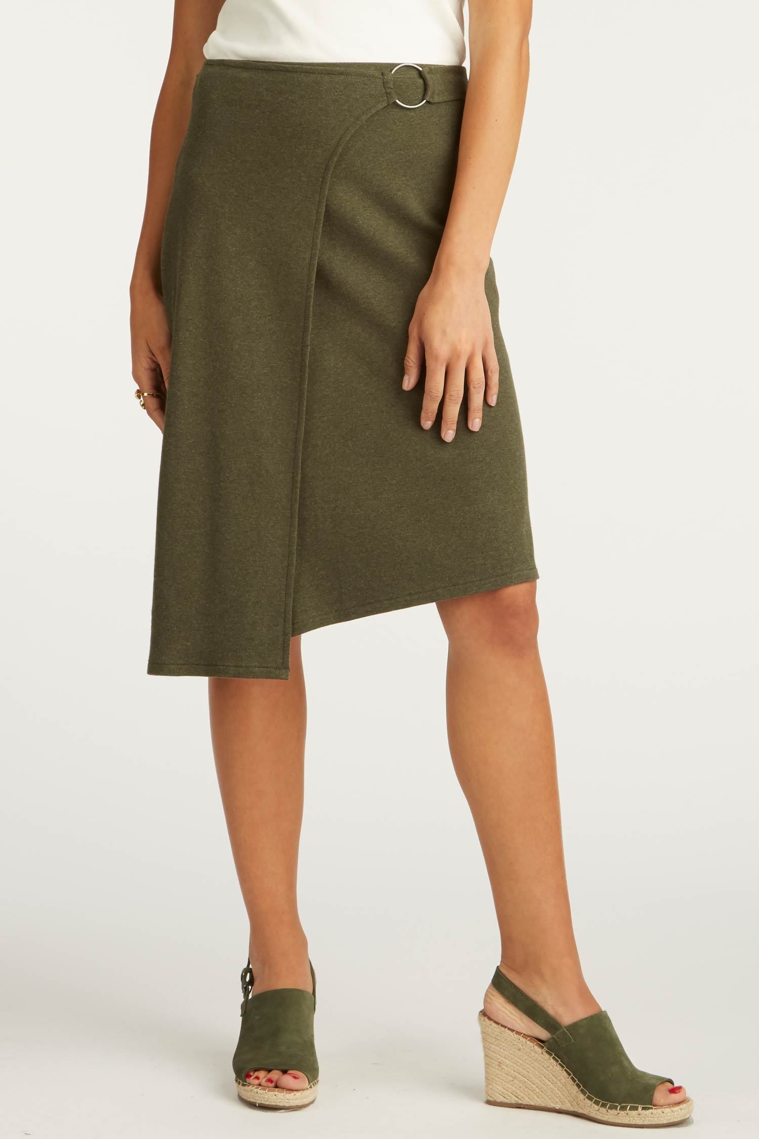 Faux Wrap Skirt