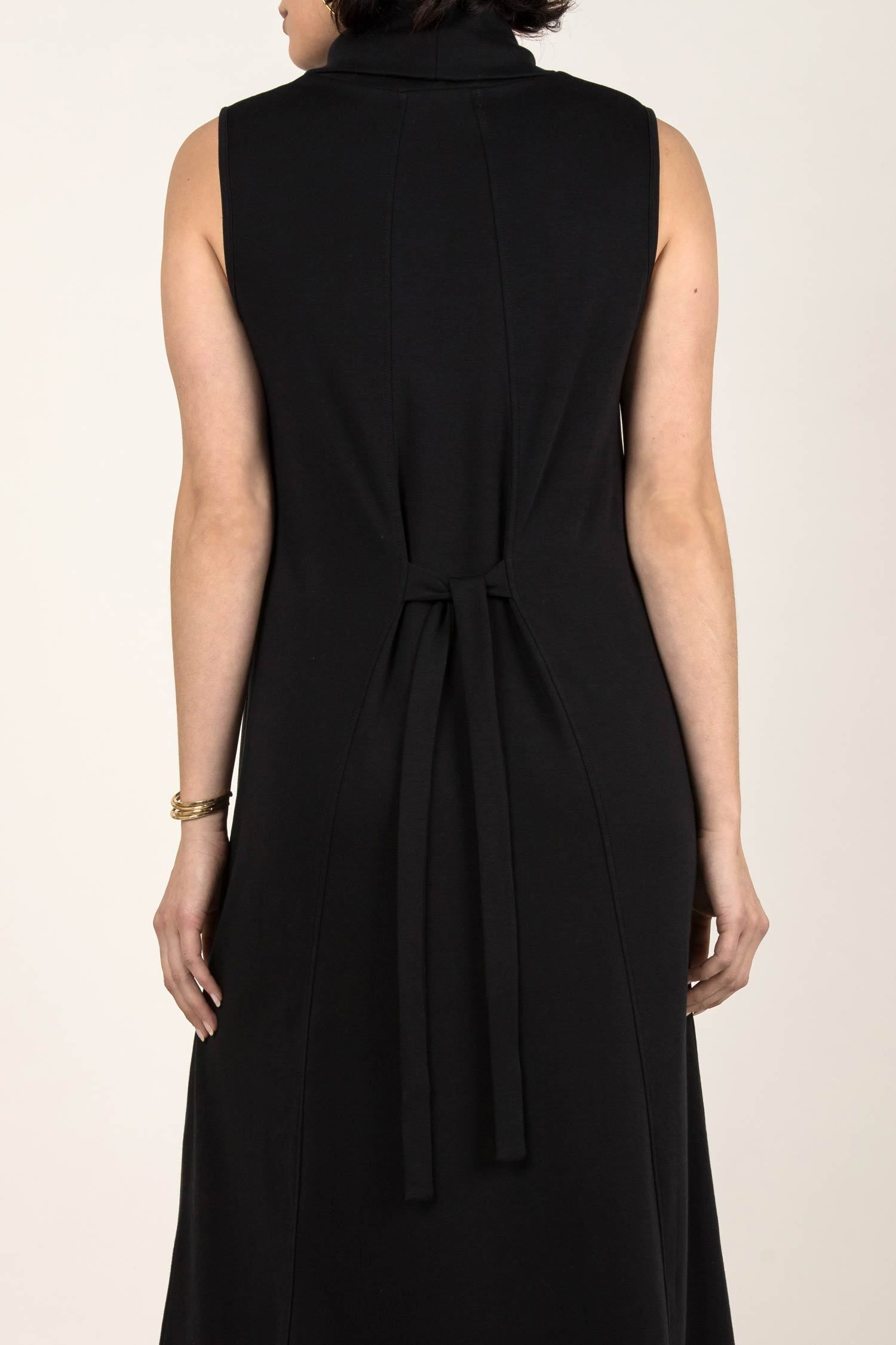 Foldover Cowl Neck Dress