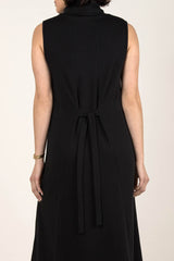Foldover Cowl Neck Dress