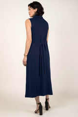 Foldover Cowl Neck Dress