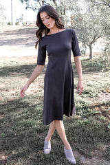 Essential Boatneck Midi Dress