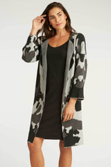 Womens Organic Cotton Sweater | Ink Blog Swing Coat Cardigan | Indigenous