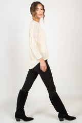 Boucle Mesh Pullover