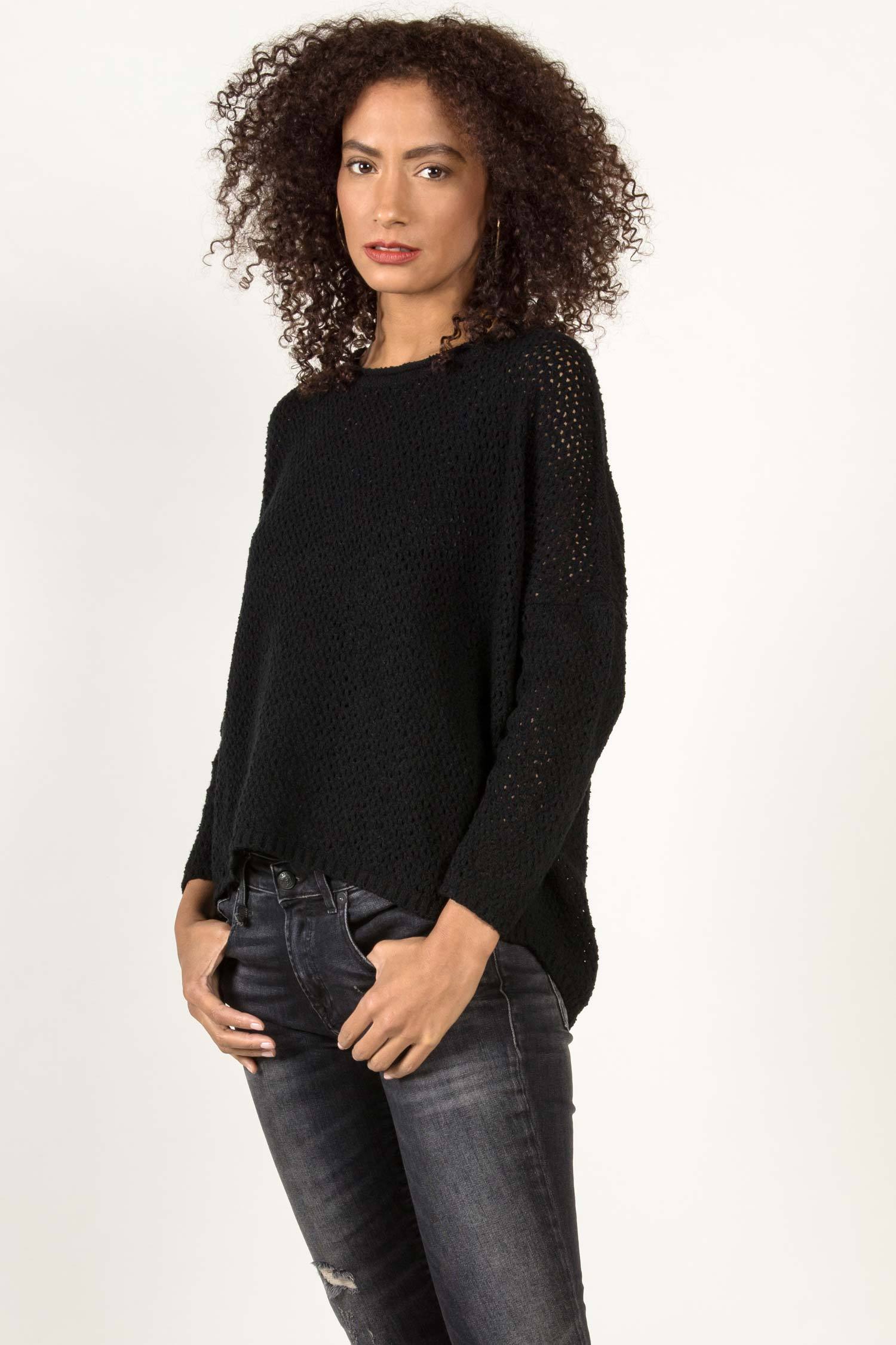 Boucle Mesh Pullover