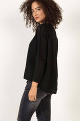 Boucle Mesh Pullover