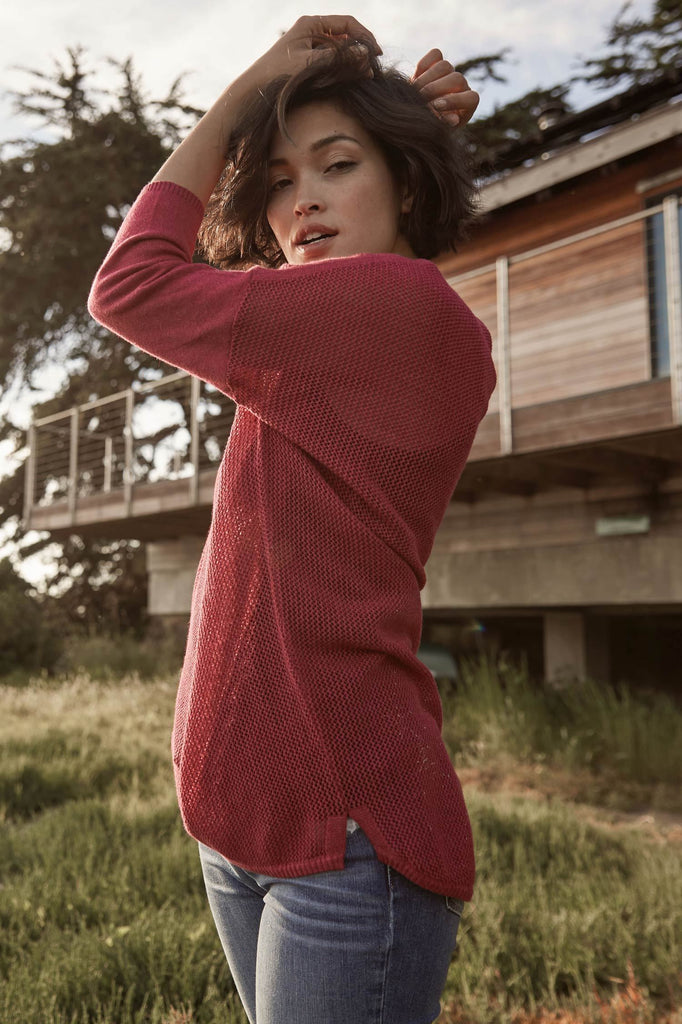 Mesh Pullover Sweater