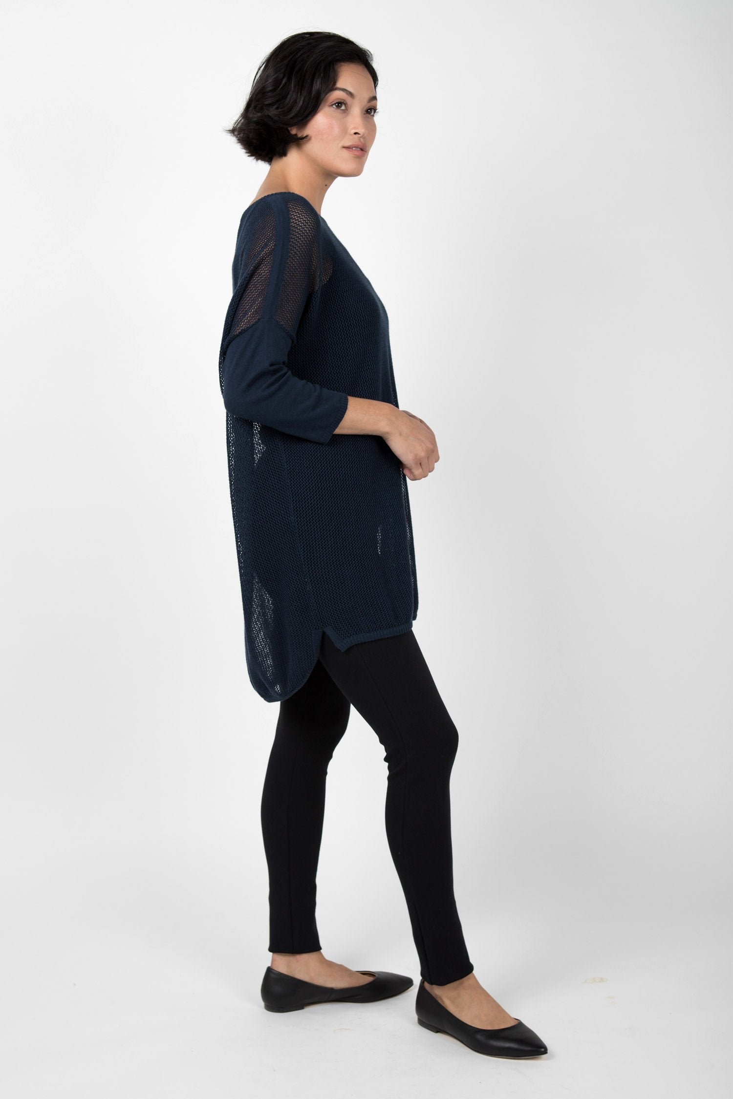 Mesh Pullover Sweater