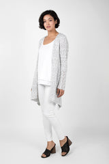 Open Front Melange Cardigan