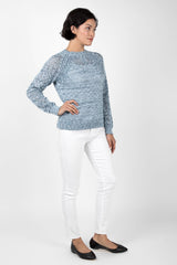 Open Knit Crew Neck