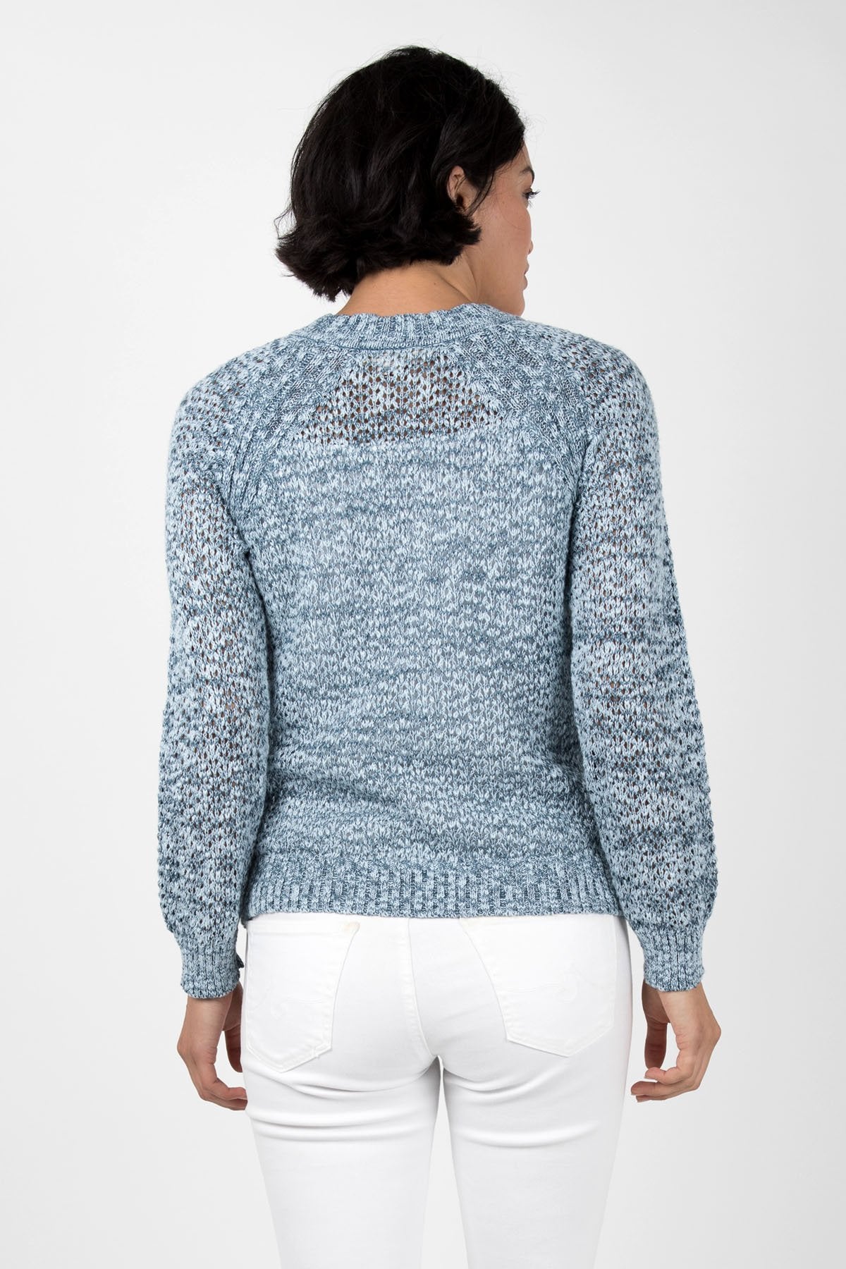 Open Knit Crew Neck