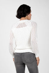 Open Knit Crew Neck