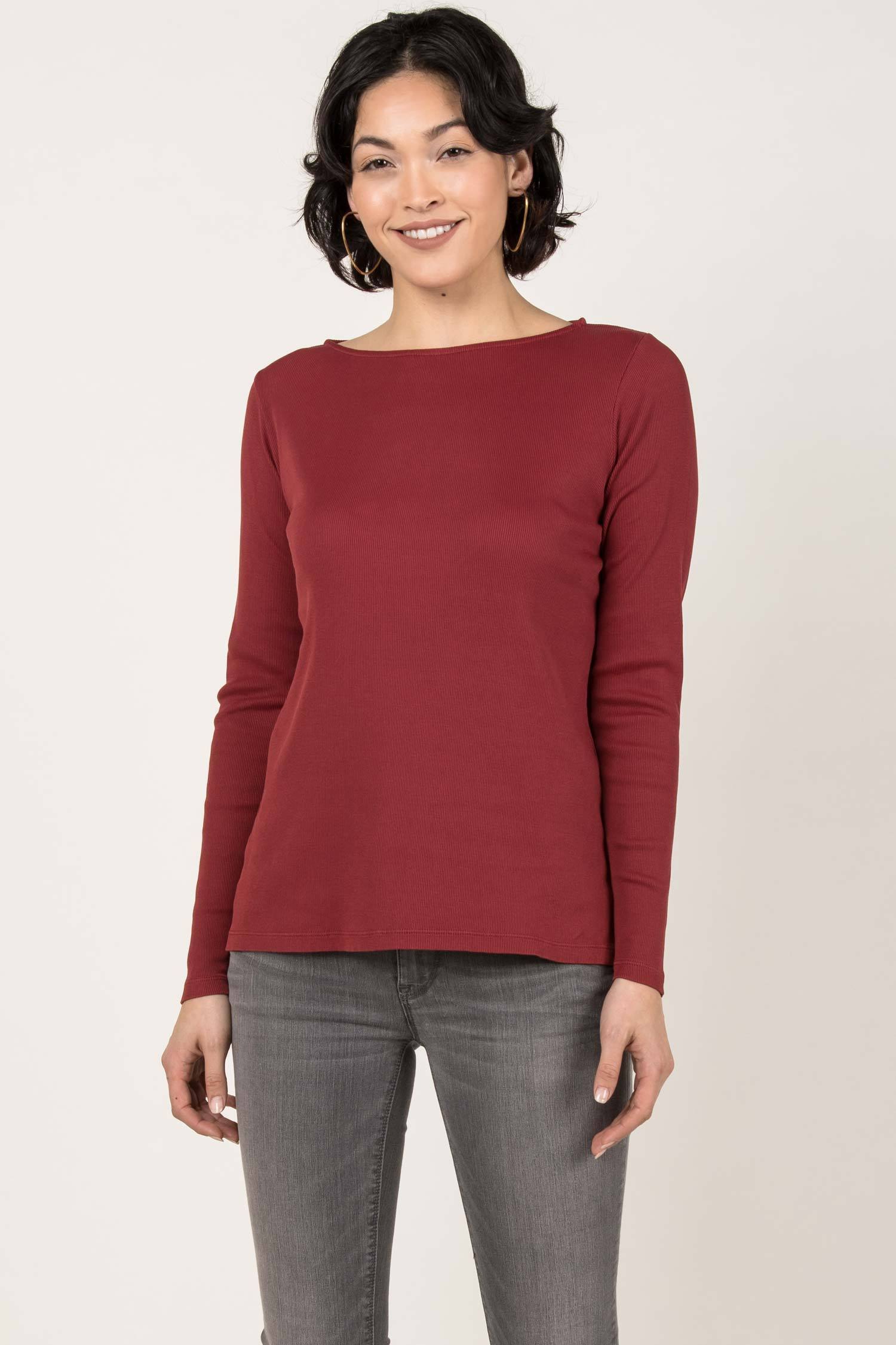 Essential Rib Boatneck Tee