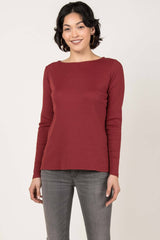 Essential Rib Boatneck Tee