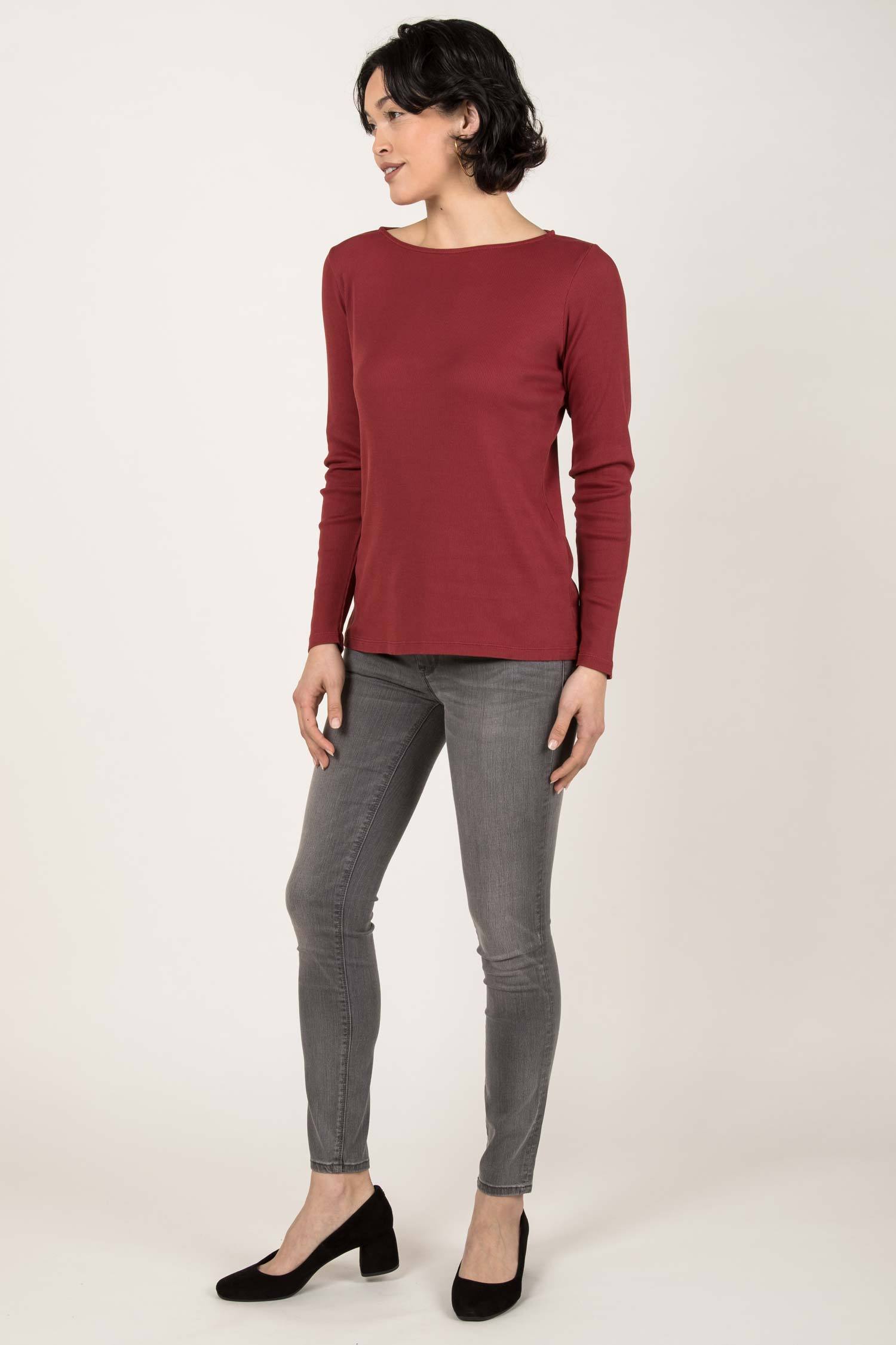 Essential Rib Boatneck Tee
