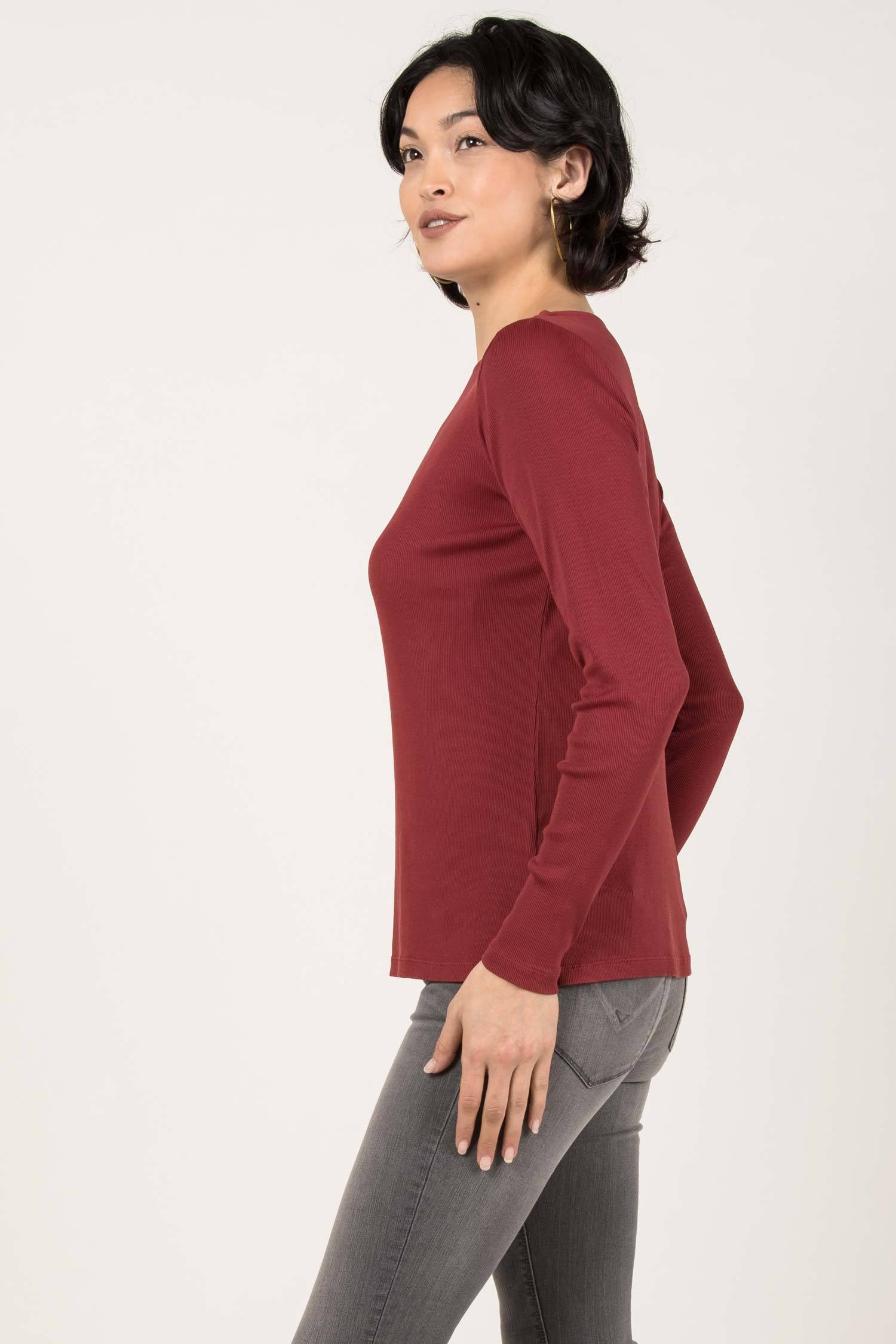 Essential Rib Boatneck Tee