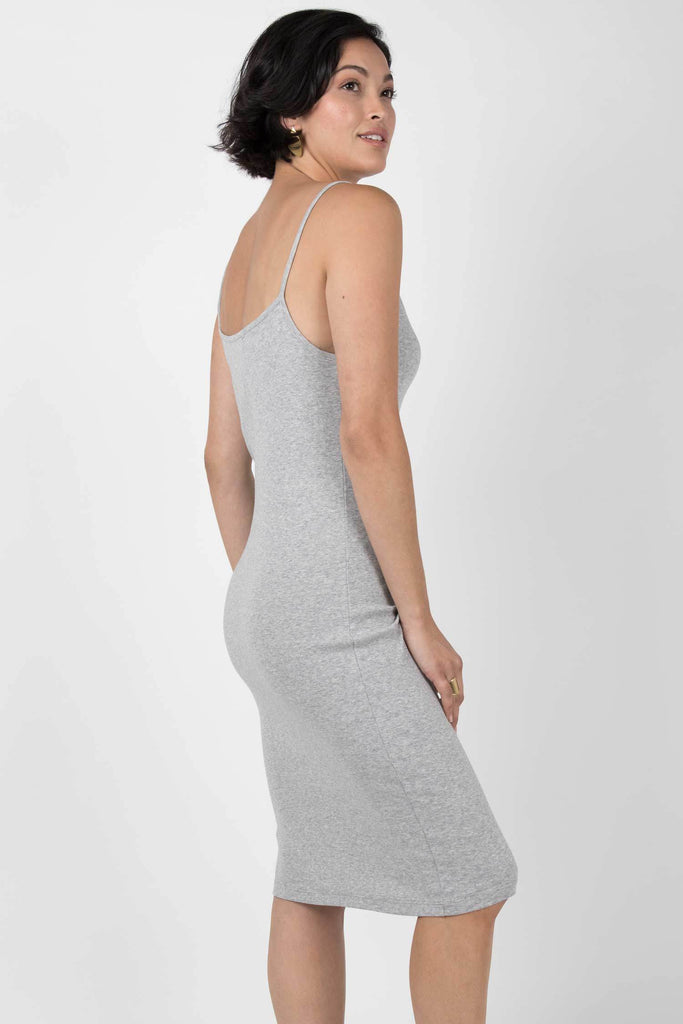 Womens Organic Cotton Dress | Gray Slip Dress | Indigenous