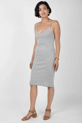 Womens Organic Cotton Dress | Gray Slip Dress | Indigenous