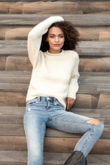 Handknit Rollneck Crew