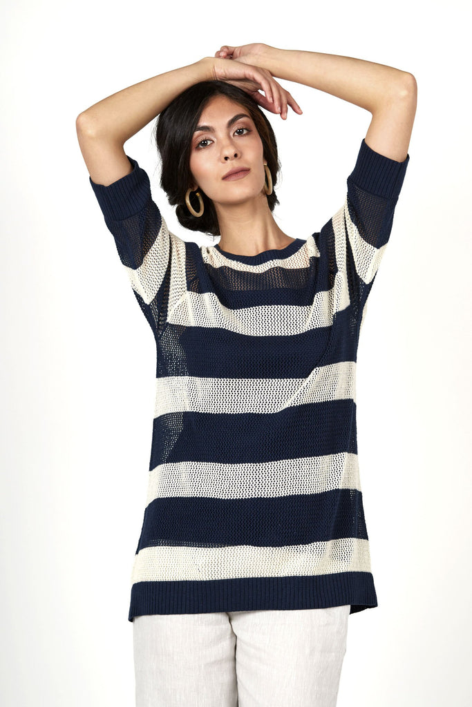 Seaside Stripe Pullover Top