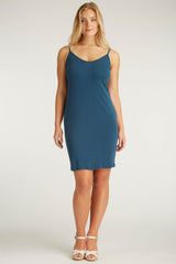 Womens Organic Cotton Dress | Blue Slip Dress | Indigenous