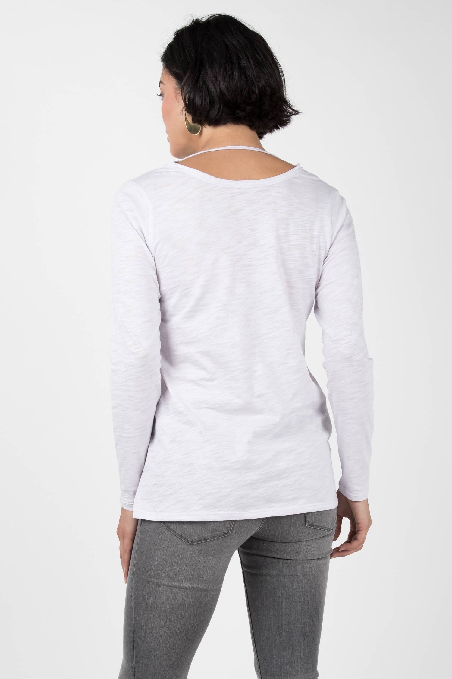 Womens Organic Cotton Shirt | Reversible V Neck Top