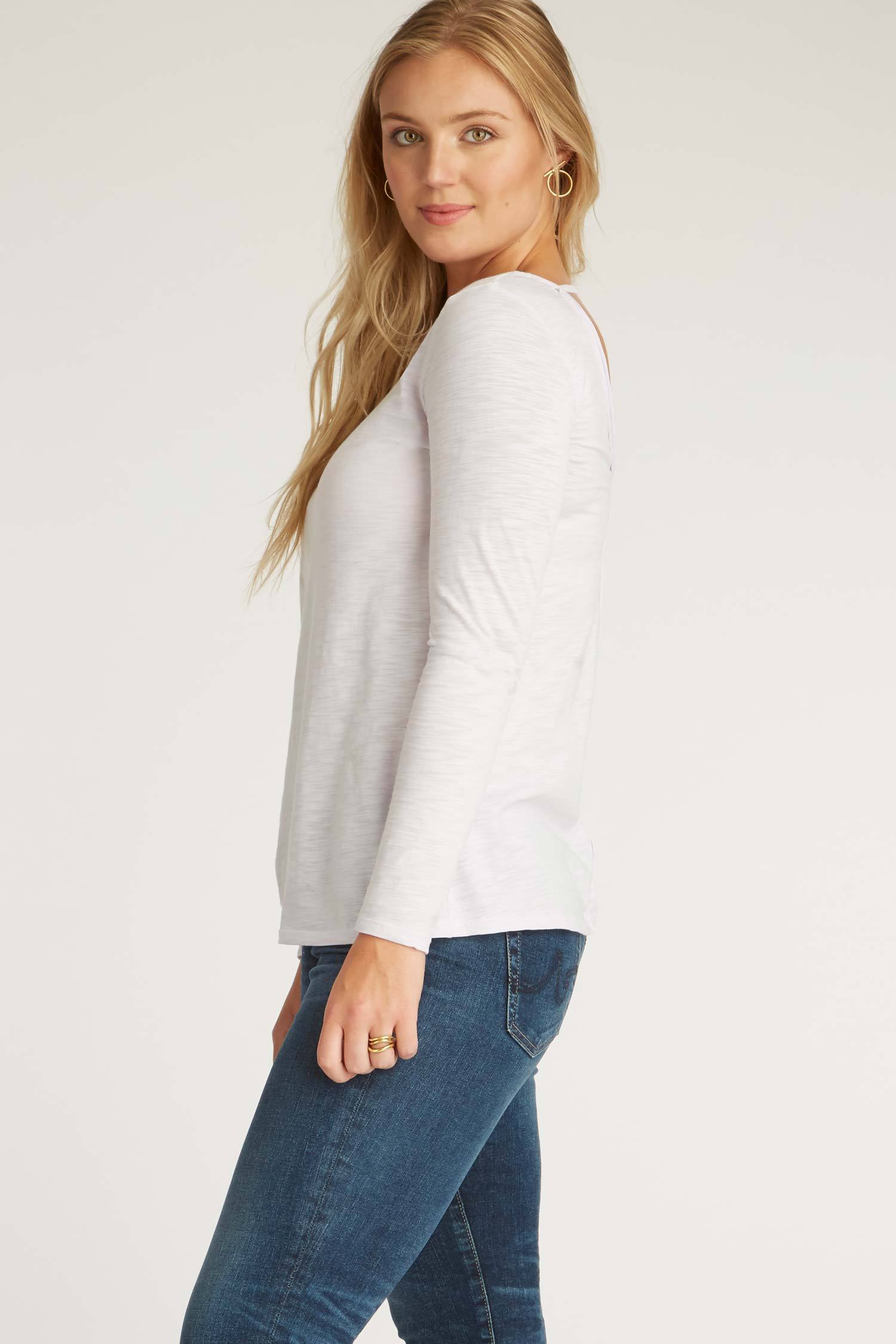 Womens Organic Cotton Shirt | Reversible V Neck Top