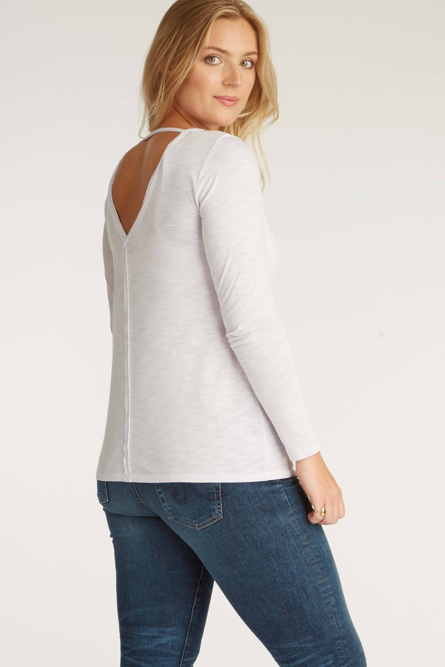 Womens Organic Cotton Shirt | Reversible V Neck Top