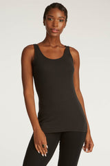 Womens Tank Top Black Organic Cotton Clothing