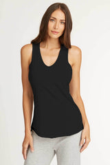 Womens Organic Cotton Top | Racer Back Tank | Back