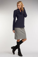 Womens Cowl Neck Top in Navy Blue | Fair Trade Fashion