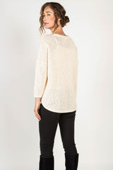 Boucle Mesh Pullover