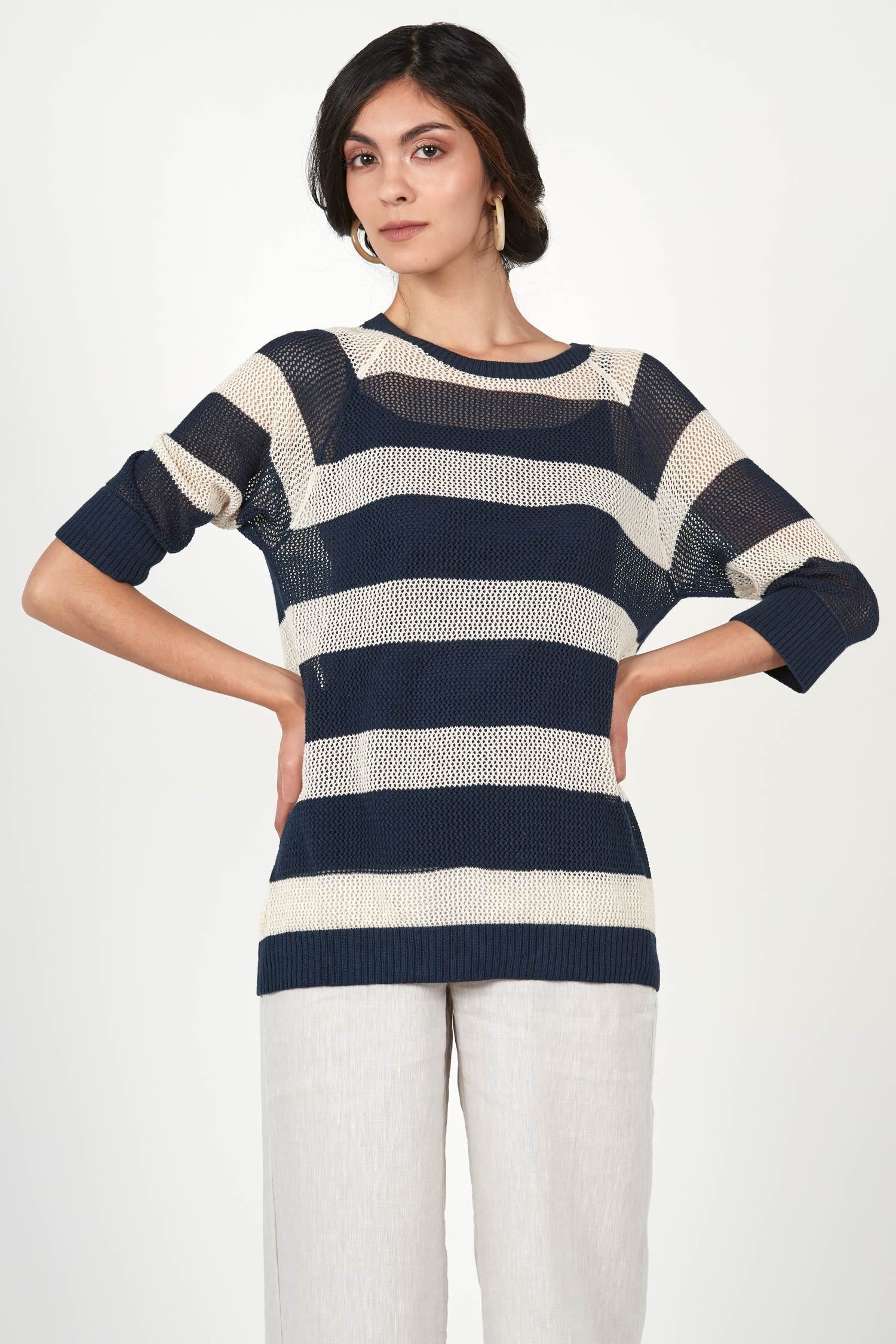 Seaside Stripe Pullover Top