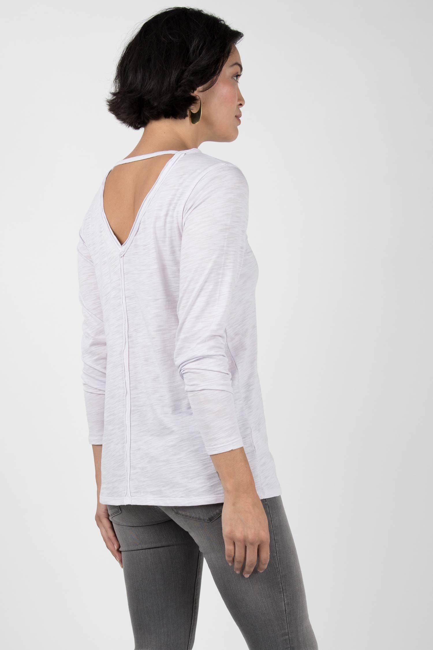 Womens Organic Cotton Shirt | Reversible V Back Top